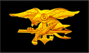 Navy Seal Gold 3'X5' Flag ROUGH TEX® 100D
