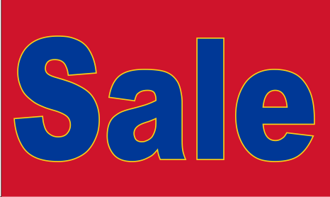 Sale Red Blue Word 2'x3' Flag ROUGH TEX® 100D
