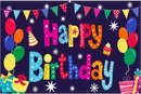 Happy Birthday Balloons 3'X5' Flag ROUGH TEX® 100D