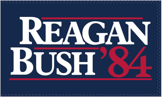 Reagan Bush '84 3'x5' Flag ROUGH TEX® 100D