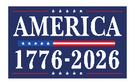 America 1776-2026 8"x12" Stick Flag ROUGH TEX® 68D