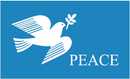 Peace Dove Blue 3'X5' Flag ROUGH TEX® 100D