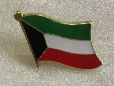 Kuwait Wavy Lapel Pin