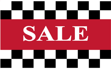 Sale Checkers 12"x18" Car Flag ROUGH TEX® Knit Double Sided