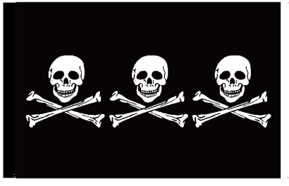 Chris Condit Pirate 12"x18" Flag ROUGH TEX® 100D With Grommets