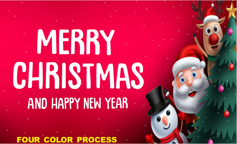 Merry Christmas & Happy New Year 3'X5' Flag ROUGH TEX® 100D