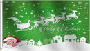 Merry Christmas Green 3'X5' Flag ROUGH TEX® 68D