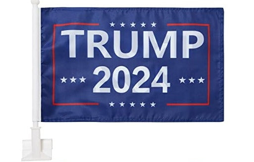 Trump 2024  - 12''X18'' Car Flag Double Sided