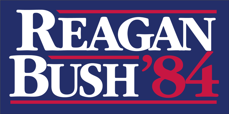 Reagan Bush '84 Bumper Sticker