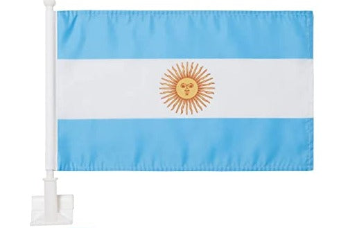 Argentina 12"x18" Car Flag Flag ROUGH TEX® 68D Single Sided