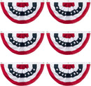 Six Pack 3'x6' USA Bunting Fans Outdoor Use July 4th Patriotic Summer Sale