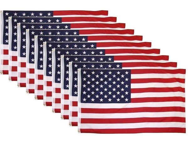 American Black Friday USA 12x18 Inches Boat Printed Flags Outdoor Sale 12 Pack