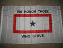 Blue Star Service Flag 3x5 ft | Military Family Honor Flag with Brass Grommets