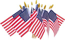 24 Pack USA Flags Bundle of Two Dozen USA American Stick Flags