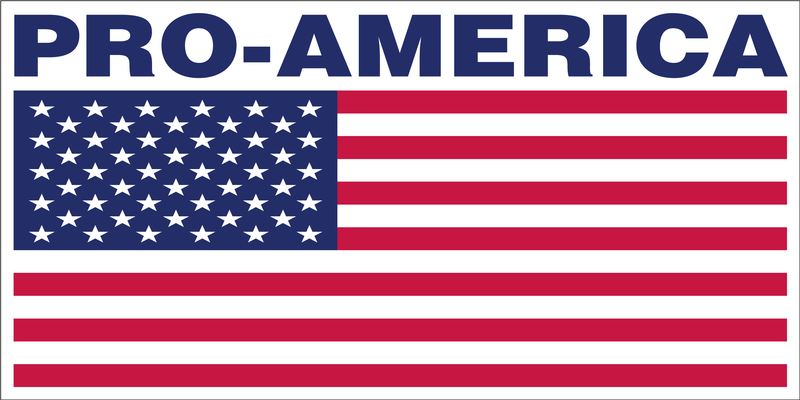 Pro America USA Flag Bumper Sticker