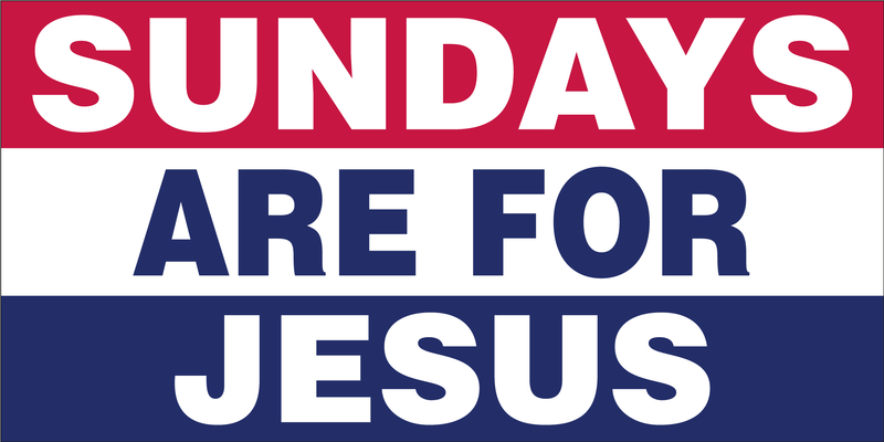 Sundays Are For Jesus Bumper Sticker