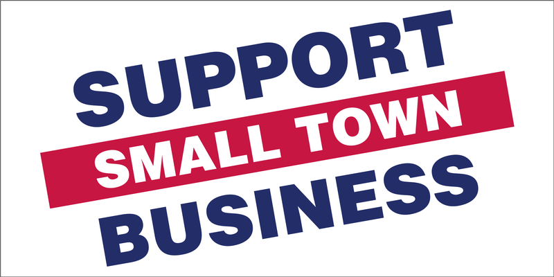 Support Small Town Business Bumper Sticker