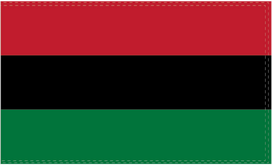 Pan African 5'x8' Flag Rough Tex ® 100D