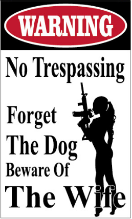 Warning No Trespassing Banner 3'X5' Flag ROUGH TEX® 100D with Sleeves & Banner