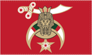 Shriner Red 3'X5' Flag ROUGH TEX® 100D