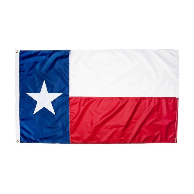 Texas 3'x5' Nylon State Flags 210D Rough Tex 12 Packs