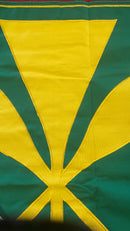 Kanaka Maoli 3'x5' Embroidered Flag ROUGH TEX® Cotton