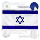 Israel Flag 4 feet by 6 feet Outdoor Nylon Embroidery 4'x6' Brass Grommets Rough Tex