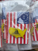 USA Gadsden American Map Lapel Pins Don't Tread on Me