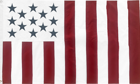 US Civil Peace 1777 3'x5' Embroidered Flag ROUGH TEX® Cotton