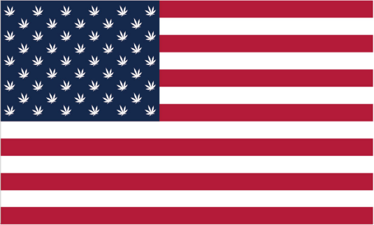 USA 50 Legal States Cannabis 3'X5' Flag ROUGH TEX® 100D
