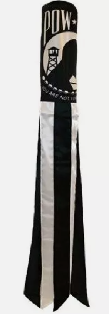 POW MIA Windsock Embroidered 60" 300D Rough Tex Nylon