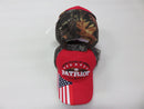 United States of America Patriot Red Embroidered Cap Camo Back