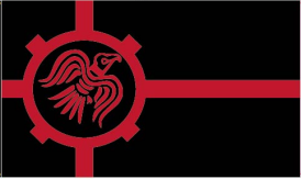 Viking Black & Red Raven 3'x5' Flag ROUGH TEX® 100D