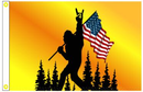 Bigfoot USA Gold 3'x5' Flag ROUGH TEX® 100D