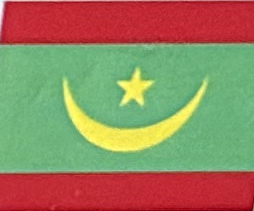 Mauritania 4"x6" Desk Stick Flag Sewn Rough Tex®