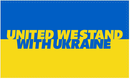 United We Stand With Ukraine 3'X5' Flag ROUGH TEX® 100D