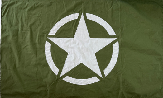 Invasion Star Military 3'x5' Embroidered Flag ROUGH TEX® Cotton