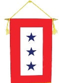 Service Star 3 Blue Star 12"x18" Banner ROUGH TEX®