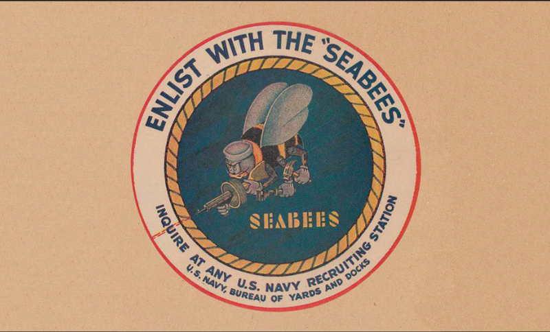 Seabees Vintage 3'X5' Flag ROUGH TEX® 68D