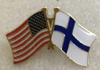 USA & Finland Lapel Pin