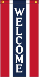 Welcome 5'x3' Flag ROUGH TEX® 100D Banner with Sleeve & Grommets