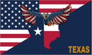 USA Texas 3'x5' Flag ROUGH TEX® 100D