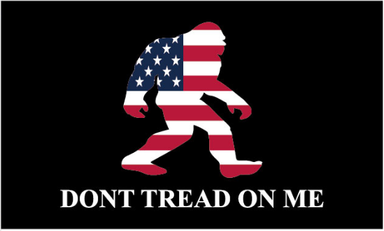 Don't Tread On Me USA Sasquatch Bigfoot 3'X5' Flag ROUGH TEX® 100D