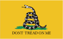 Gadsden White Snake 6'x10' Flag ROUGH TEX® 100D