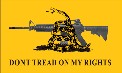 Don't Tread On My Rights 2nd Amendment 3'X5' Flag ROUGH TEX® 100D