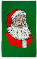 Christmas Santa Claus Banner 3'X5' Flag ROUGH TEX® 68D