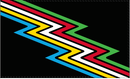 Disability Pride Lightning 3'X5' Flag ROUGH TEX® 100D