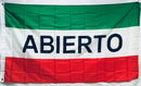 Abierto 3'x5' Flag ROUGH TEX®  Polyester