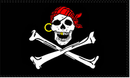 Golden Teeth Pirate Jolly Roger 3'X5' Flag ROUGH TEX® 100D