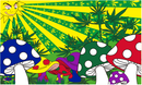 Mushroom Cannabis 3'X5' Flag ROUGH TEX® 100D